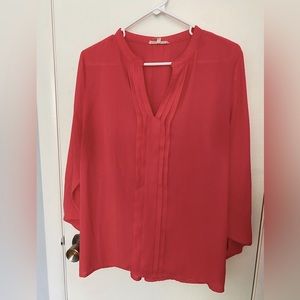 41 Hawthorn coral blouse - size L